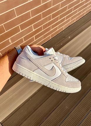 Сірі кросівки унісекс nike sb dunk low white grey х данк 36
