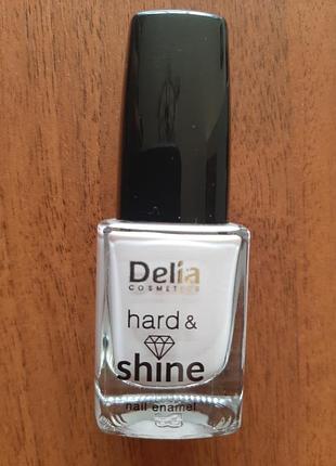 Лак для ногтей hard &amp; shine укрепляющий, от delia cosmetics