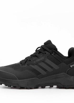 Черные мужские кроссовки adidas terrex gore-tex black х террекс 42