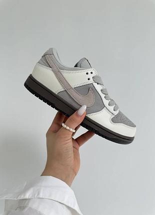 Сірі кросівки унісекс nike sb dunk low ironstone grey х данк 45