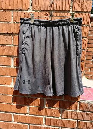 Серые мужские шорты under armour loose (original, l / 50-52) - с карманами