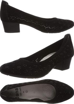 Нарядные туфли jana  р.40 большая полнота h германия