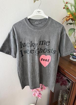 Футболка kanye west yeezy kid cudi cpfm x kids see ghosts camp flog gnaw washed faded t-shirt