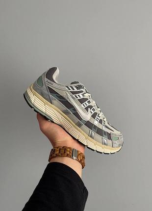 Сірі кросівки унісекс nike p-6000 flet pewter gore-tex х найк 37