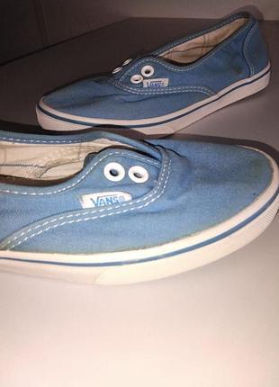 Оригінальні кеди vans authentic lo pro (блакитні, us 5.5 / 35.5-36 розмір) кеды