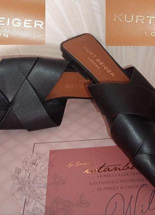 Продам женские шлепанцы мюли kurt geiger кожа р.39