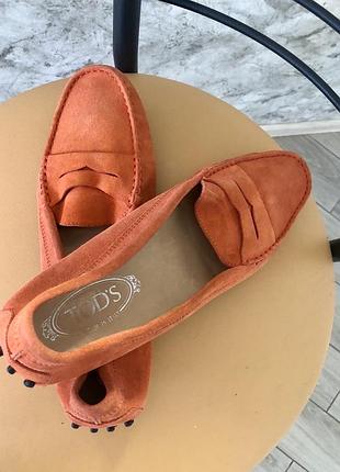 Брендові замшеві мокасини tod’s