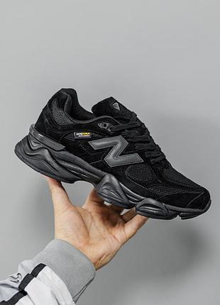 Черные кроссовки унисекс new balance 9060 black cordura х нью беланс 39