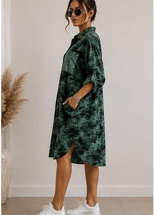 🌿 італійська сукня-сорочка oversize 100% віскоза
