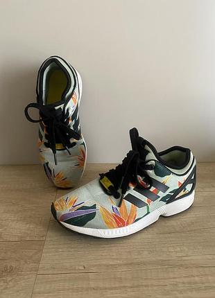 Оригинальные женские кроссовки adidas zx flux «hawaii floral / bird of paradise» 37 размер