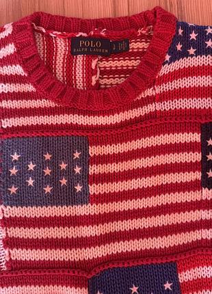 Светр polo ralph lauren flag patchwork 2