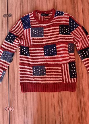 Светр polo ralph lauren flag patchwork