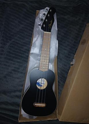 Супер акція ❗️❗️❗️❗️укулеле сопрано fender venice soprano ukulele (black) можливий торг