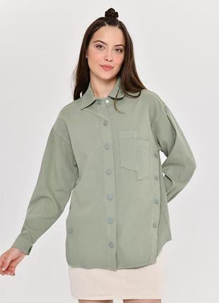 Сорочка бавовняна жіноча veto jeans 190128 m хакі (2200005035269)