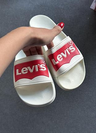Нові шльопанці шльопки сланці levi's, топ якість, верх натуральна шкіра! дуже зручні, ортопедична підошва! розміри 36-40