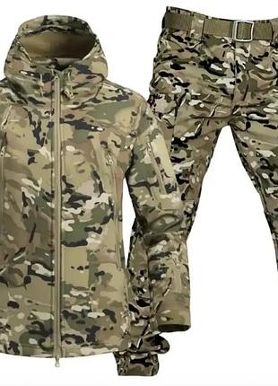 Тактический костюм мультикам softshell, костюм мультикам тактический военный