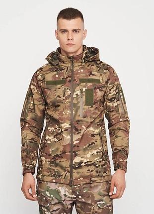 Куртка армейская soft shell multicam , куртка софтшелл мультикам, осенняя тактическая куртка мультикам
