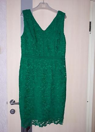 Сукня m&s мереживна смарагдова