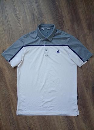 Брендовая футболка поло adidas.