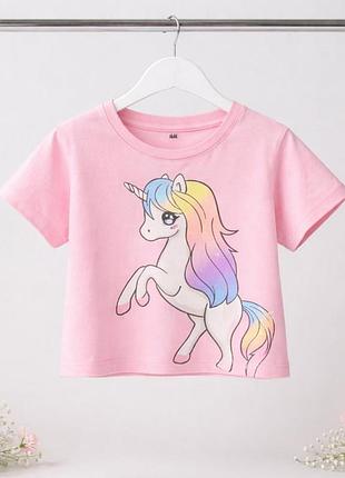 Детская розовая футболка my little pony 92 см (1.5-2y)