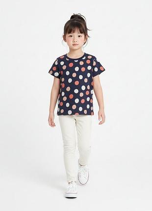 Летняя футболка в кружочек для девочки lupilu 110-116 (4-6y)