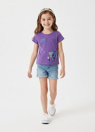 Футболка для девочки disney стич 110/116 см (4-6y)