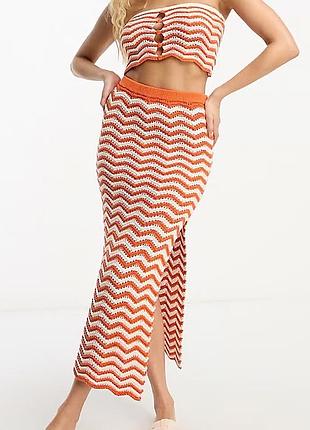 Пляжна, кроше  спідниця asos