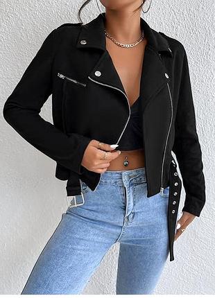 Классная легкая куртка под замш missguided