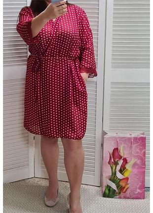 Шифоновый легкий халат в горох debenhams2 фото