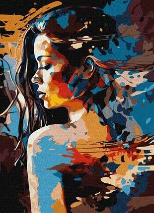 Картина по номерам - девушка-загадка ©art_selena_ua