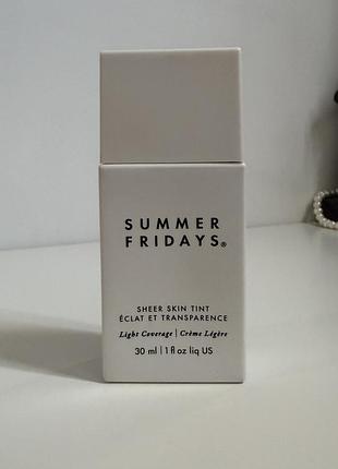 Зволожуючий тінт для обличчя summer fridays sheer skin tint у відтінку 03. ☝️ відправка здійснюється після повної оплати на карту.