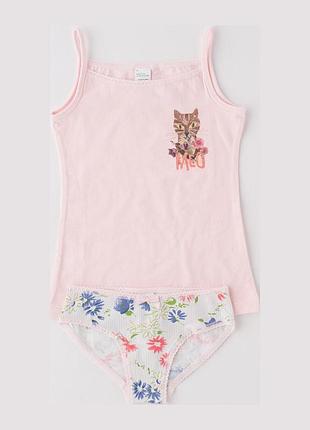 Дитячий комплект (майка + труси) для дівчинки united colors of benetton 162 988 98-104 см рожевий (lv2200004429014)