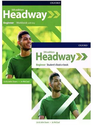 Комплект зошит +підручник headway beginner (5 видання)
