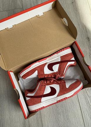 Nike dunk low valentines day кроссовки обувь женские оригинал