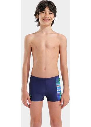 Плавки для мальчиков arena lit logo swim short синий дит 128 см