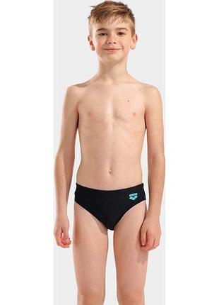 Плавки-слипы для мальчиков arena tales swim briefs черный, бирюзовый дит 140 см