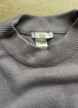 Сиреневый свитер h&amp;m 3