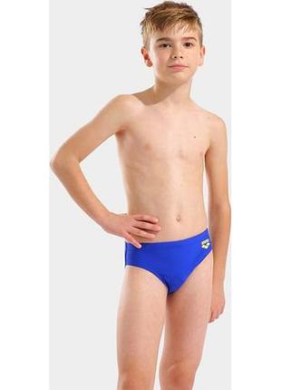 Плавки слипы для мальчиков arena tales swim briefs синий, желтый дит 140 см