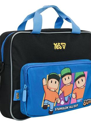 Сумка шкільна а4 формат yes stumble guys в-1