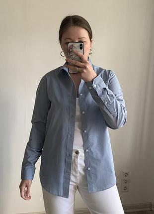 Сорочка блакитна h&m
