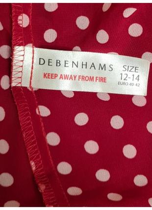 Шифоновый легкий халат в горох debenhams4 фото