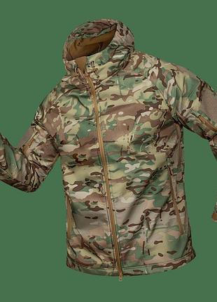 Куртка тактична демісезонна чоловіча для силових структур cm stalker softshell мультикам (7089), xxxl va-33