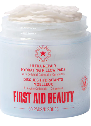 First aid beauty ultra repair hydrating pillow pads with colloidal oatmeal and ceramides увлажняющие подушечки с коллоидной овсянкой и керамидами