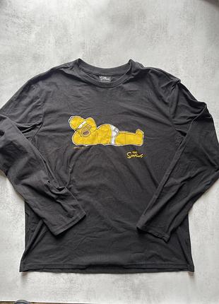 The simpson піжамний чоловічий лонгслів ,розмір l,