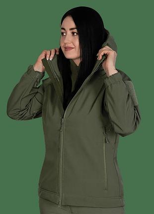 Женская куртка camotec stalker softshell тактическая для военных защит от ветра и влаги ve-33