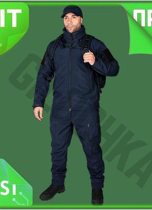 Ve тактичний костюм phantom softshell new version 3xl синій для охорони та силових структур формений о n6w_ver