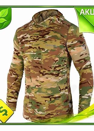 Ve лонгслів camotec мультикам для new version активного відпочинку та спорту дихаюча кофта з капюшоном n6w_ver