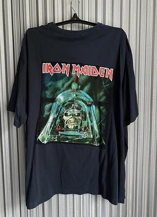 Футболка iron maiden band tee 4xl oversize rock metal vintage tour