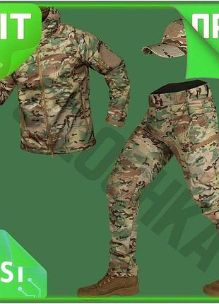 Ve костюм camotec softshell мультикам new version для військових і охоронців з бейсболкою подарунок n6w_ver