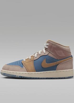Кросівки жіночі jordan 1 mid gs “zen” (fn7452-400)